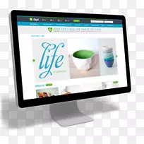 电脑显示器显示广告品牌设计-空若网 电脑显示器显示广告品牌设计-空若网