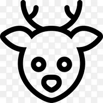 驯鹿鹿角鼻子白色剪贴画驯鹿-空若网 驯鹿鹿角鼻子白色剪贴画驯鹿-空若网