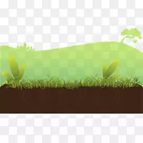 绿色插图-简单的手绘图案草-空若网 绿色插图-简单的手绘图案草-空若网