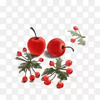 草莓水彩画-空若网 草莓水彩画-空若网