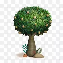 树木插画-绿树-空若网 树木插画-绿树-空若网