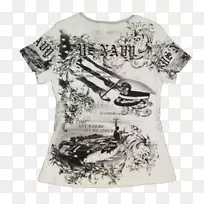 T恤肩袖背女-空若网 T恤肩袖背女-空若网