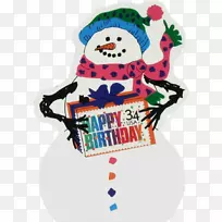 生日快乐雪人纪念日快乐猫-空若网 生日快乐雪人纪念日快乐猫-空若网