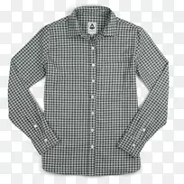 衬衫格子袖扣.连衣裙-空若网 衬衫格子袖扣.连衣裙-空若网