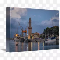 天台-水彩画灯塔-空若网 天台-水彩画灯塔-空若网