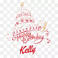 生日蛋糕贺卡生日祝福-凯莉-空若网 生日蛋糕贺卡生日祝福-凯莉-空若网