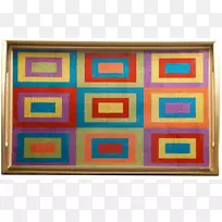 对称矩形图案托盘-空若网 对称矩形图案托盘-空若网