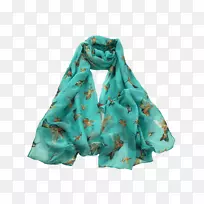 围巾绿松石-服装销售-空若网 围巾绿松石-服装销售-空若网
