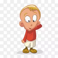 卡通儿童剪贴画-淡黄色头发男孩生孩子-空若网 卡通儿童剪贴画-淡黄色头发男孩生孩子-空若网