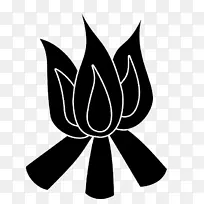 开花植物白叶剪贴画-花-空若网 开花植物白叶剪贴画-花-空若网