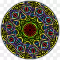 彩色玻璃万花筒对称图案玻璃-空若网 彩色玻璃万花筒对称图案玻璃-空若网