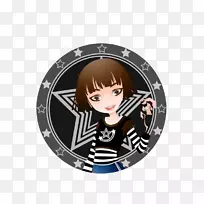 Adobe插画-漂亮的短发女孩-空若网 Adobe插画-漂亮的短发女孩-空若网