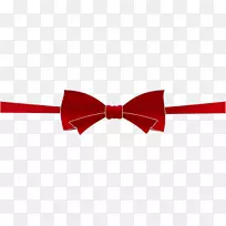 标志色带字体-红色蝴蝶结-空若网 标志色带字体-红色蝴蝶结-空若网