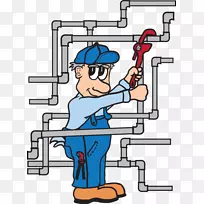 水管工水管安装工人清洁确认浴室-空若网 水管工水管安装工人清洁确认浴室-空若网