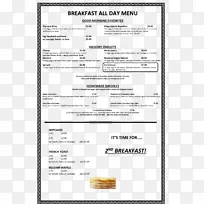 张伯斯堡早餐菜单餐厅午餐-早餐-空若网 张伯斯堡早餐菜单餐厅午餐-早餐-空若网