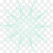 卡通蓝色雪花-空若网 卡通蓝色雪花-空若网