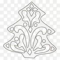 白线艺术对称叶-空若网 白线艺术对称叶-空若网