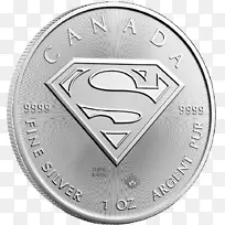 超人银币加拿大皇家造币厂金属超人标志-空若网 超人银币加拿大皇家造币厂金属超人标志-空若网