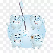 牙齿卡通剪贴画-快乐卡通牙齿-空若网 牙齿卡通剪贴画-快乐卡通牙齿-空若网