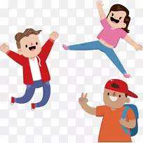 青少年-三个快乐的青少年-空若网 青少年-三个快乐的青少年-空若网