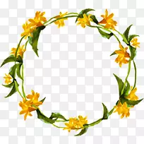 花设计黄花花环-花-空若网 花设计黄花花环-花-空若网