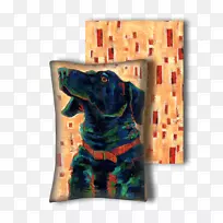 狗长方形-黑色枕头-空若网 狗长方形-黑色枕头-空若网