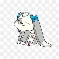 美术画犬科剪贴画-水彩画兔-空若网 美术画犬科剪贴画-水彩画兔-空若网