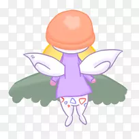 仙女开花植物头饰剪贴画-仙女-空若网 仙女开花植物头饰剪贴画-仙女-空若网