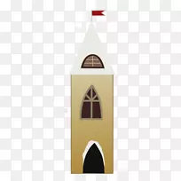 Adobe插画师-卡通,平房,红旗-空若网 Adobe插画师-卡通,平房,红旗-空若网