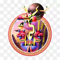 Adobe插画师卡通插图-紫色卡通龙圈装饰图案-空若网 Adobe插画师卡通插图-紫色卡通龙圈装饰图案-空若网