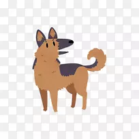 狗鹿卡通野生动物尾巴狗-空若网 狗鹿卡通野生动物尾巴狗-空若网