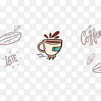 咖啡热狗咖啡厅标志食品卡车.手绘咖啡图标-空若网 咖啡热狗咖啡厅标志食品卡车.手绘咖啡图标-空若网