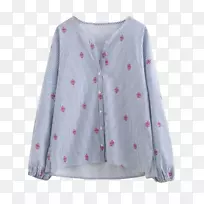 袖t恤衬衫连衣裙绣花条-空若网 袖t恤衬衫连衣裙绣花条-空若网