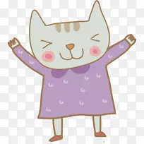 猫卡通插图-卡通猫-空若网 猫卡通插图-卡通猫-空若网