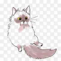 猫画可爱剪贴画手绘可爱猫-空若网 猫画可爱剪贴画手绘可爱猫-空若网