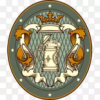 摄影标签插图-绿色啤酒标签-空若网 摄影标签插图-绿色啤酒标签-空若网