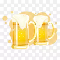 啤酒玻璃酒瓶-创意元素金啤酒-空若网 啤酒玻璃酒瓶-创意元素金啤酒-空若网