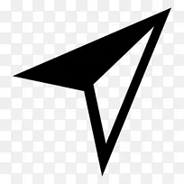 黑白三角形-鼠标光标png-空若网 黑白三角形-鼠标光标png-空若网