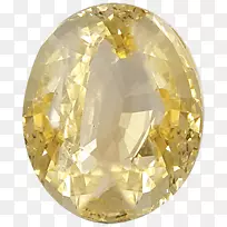 水晶椭圆形钻石-黄色蓝宝石-空若网 水晶椭圆形钻石-黄色蓝宝石-空若网