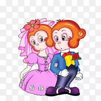 猴子卡通节剪纸手绘卡通猴子-空若网 猴子卡通节剪纸手绘卡通猴子-空若网