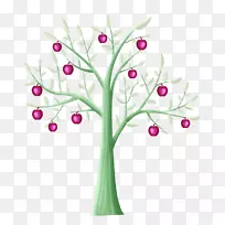 苹果树-卡通苹果树-空若网 苹果树-卡通苹果树-空若网