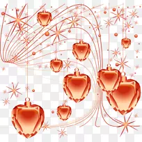 橙色单线苹果边缘纹理-空若网 橙色单线苹果边缘纹理-空若网