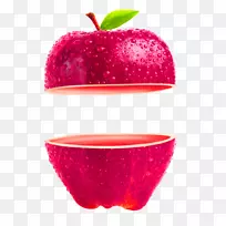 苹果奥格里斯红简单苹果装饰图案-空若网 苹果奥格里斯红简单苹果装饰图案-空若网