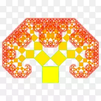 毕达哥拉斯树毕达哥拉斯定理几何分形数学-空若网 毕达哥拉斯树毕达哥拉斯定理几何分形数学-空若网