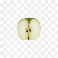 苹果果实-切成绿色的苹果-空若网 苹果果实-切成绿色的苹果-空若网