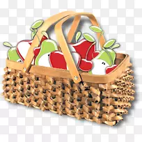 礼品篮苹果手绘篮-空若网 礼品篮苹果手绘篮-空若网