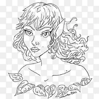 线条艺术鼻画.鼻子-空若网 线条艺术鼻画.鼻子-空若网