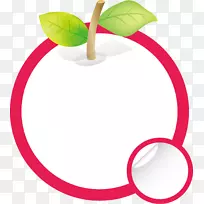 卡通动画插图.红苹果框-空若网 卡通动画插图.红苹果框-空若网