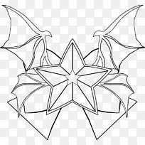 线条艺术叶画白色对称叶-空若网 线条艺术叶画白色对称叶-空若网