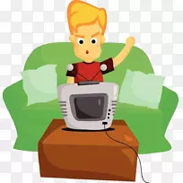 电视摄影剪贴画-男人看电视-空若网 电视摄影剪贴画-男人看电视-空若网